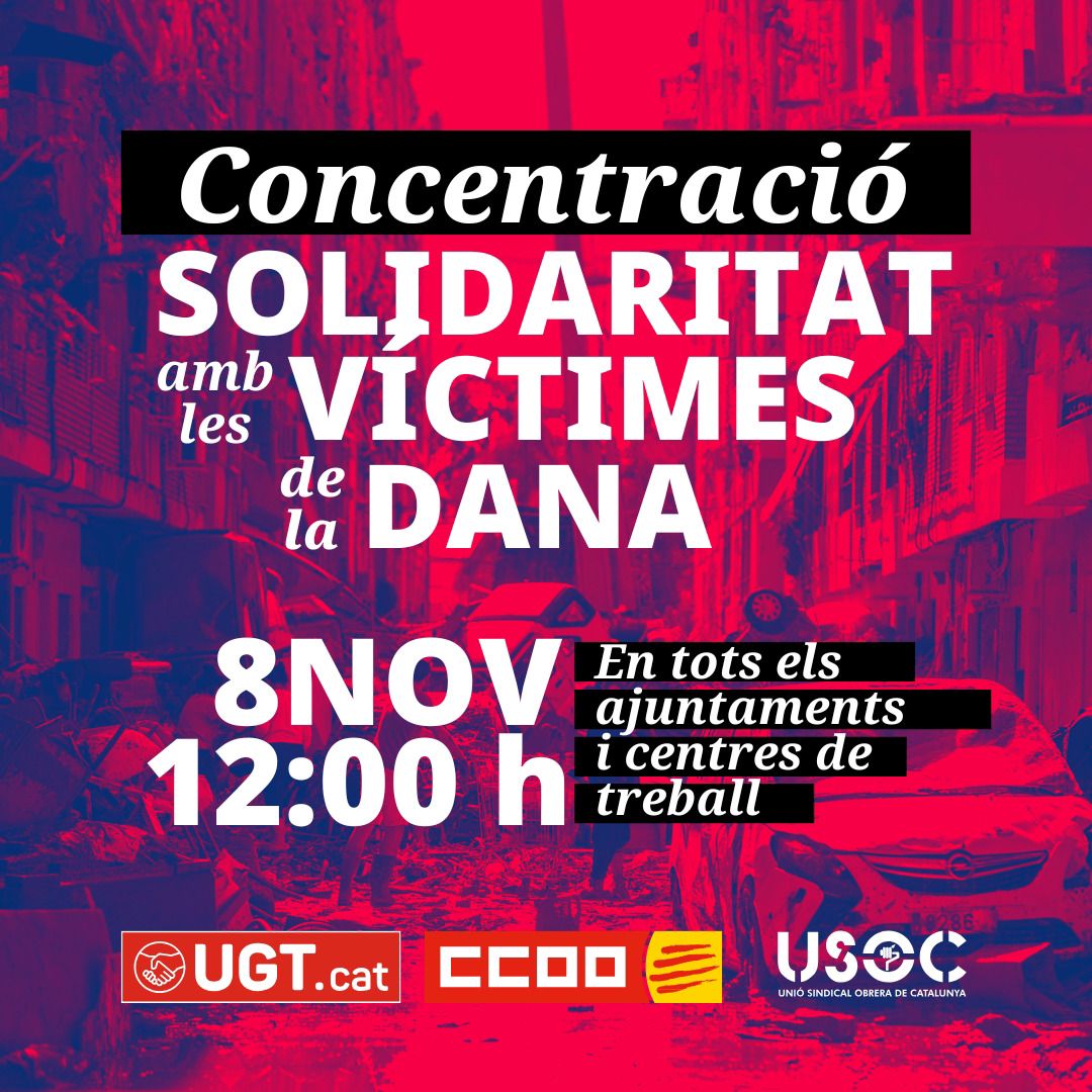 ‼️🫂Concentración solidaria por las víctimas del DANA