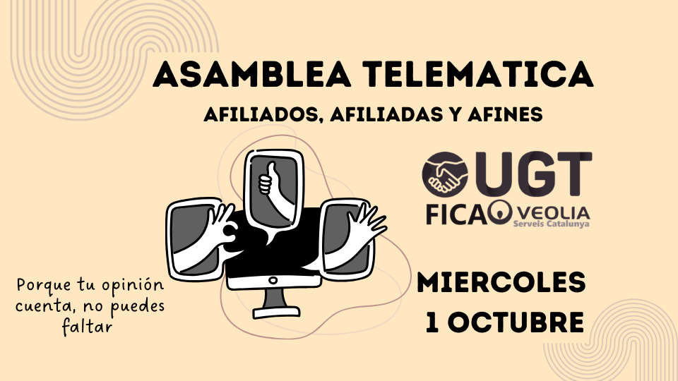 Asamblea informativa 1 de octubre: decide el futuro en Veolia y en el convenio del metal
