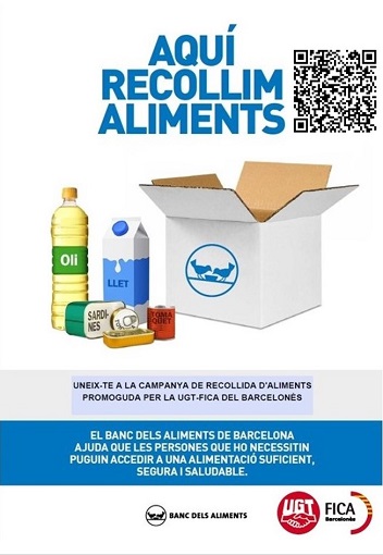 CAMPAÑA BANCS D' ALIMENTS UGT FICA BARCELONES