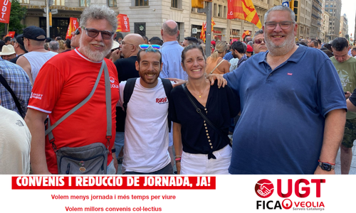  📢 UGT FICA Veolia Serveis Catalunya: en primera línea por un convenio digno y la reducción de jornada