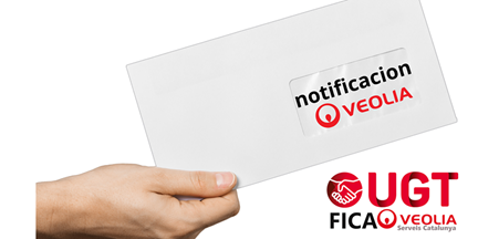 UGT FICA Veolia Serveis Catalunya y el Comité de Empresa detectan error en la comunicación de cambio de centro de trabajo